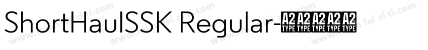 ShortHaulSSK Regular字体转换